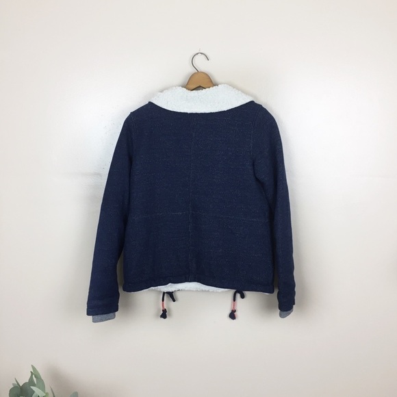 [Roxy] Sherpa Lined Double Buttoned Jacket Cozy - Picture 7 of 8